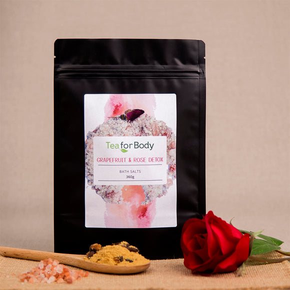 Grapefruit & Rose Detox Bath Salts 360g